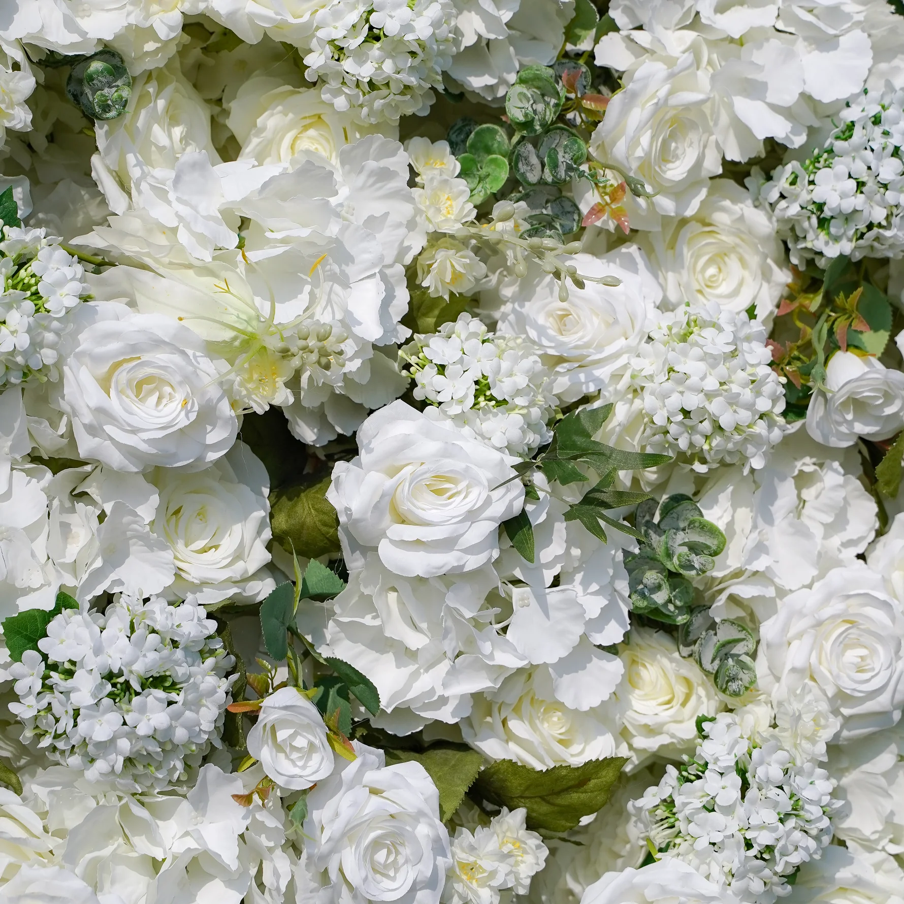 flower wall close up